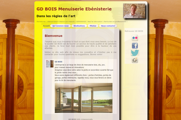 Menuiserie gd-bois HTML CSS JS